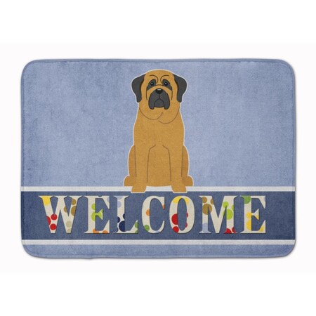 Carolines Treasures Mastiff Welcome Machine Washable Memory Foam Mat BB5599RUG